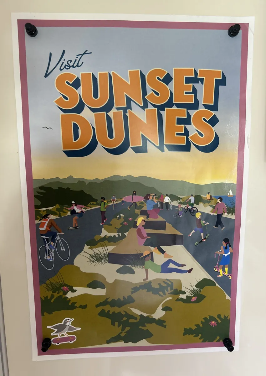 Visit Sunset Dunes poster